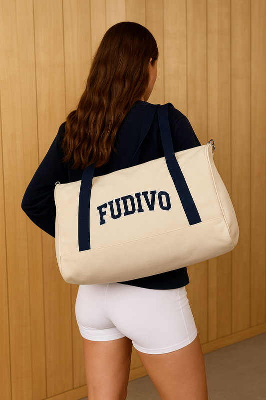 Canvas Duffle Bag - Cream